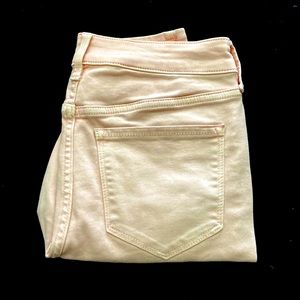 Old Navy Light Pink Ripped Rockstar Super Skinny Mid-Rise Jeans